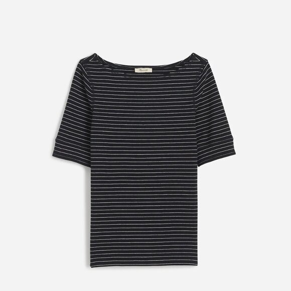 [NWT] Madewell Striped Boatneck Tee - Picture 6 of 6